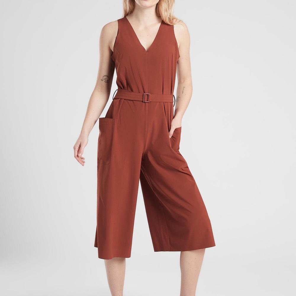Athleta Rust Sarasota Jumpsuit